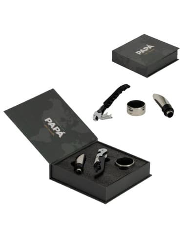 Juego DE 3 accesorios vino papa (4/8 - 12)