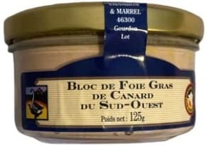 Bloc de Foie Gras de Pato del suroeste tarro 125g