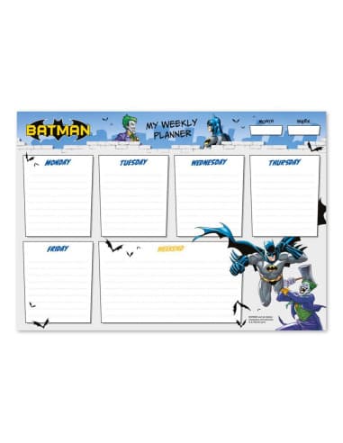 Bloc planificador semanal A4 DC comics batman