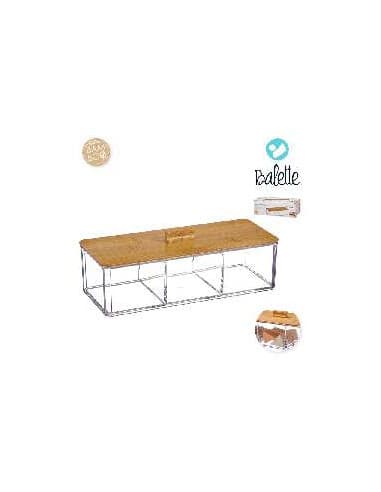 Caja madera warren X3 natural