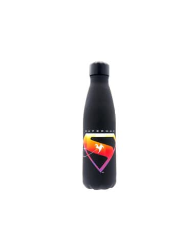 Superman botella negra rubberizada DE doble