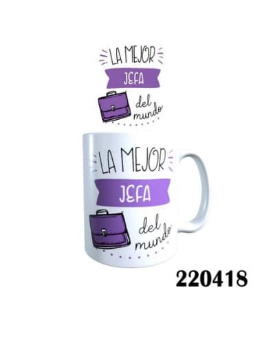 Taza frase LA mejor jefa DEL mundo