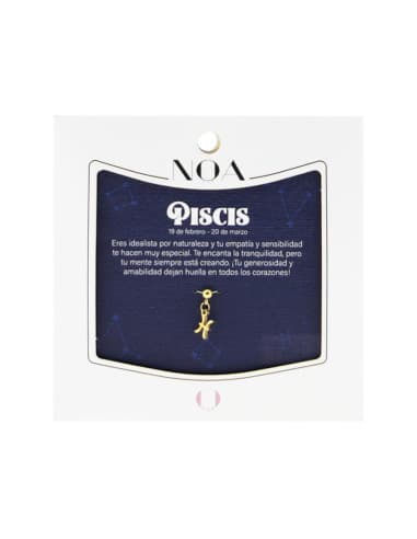 Charm DE acero dorado - piscis