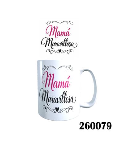 Taza frase mama maravillosa
