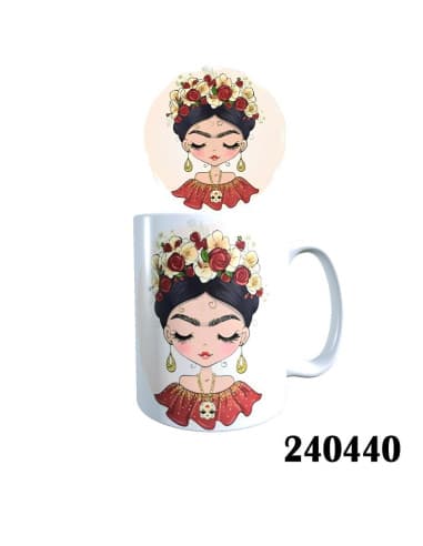 Taza frase frida colgante caravela
