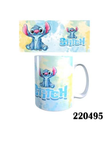 Taza frase taza stitch azul-am