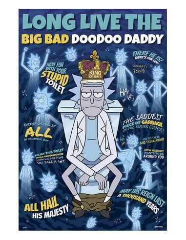 Poster rick Y morty doodoo daddy