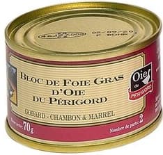 Bloque de Foie Gras de Oca del Perigord LATA 70g