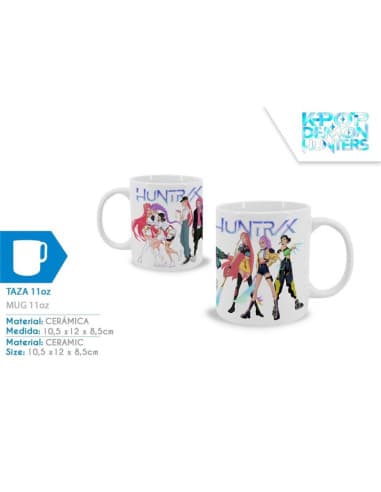 Taza ceramica 325ML huntrix k-pop demon hunters