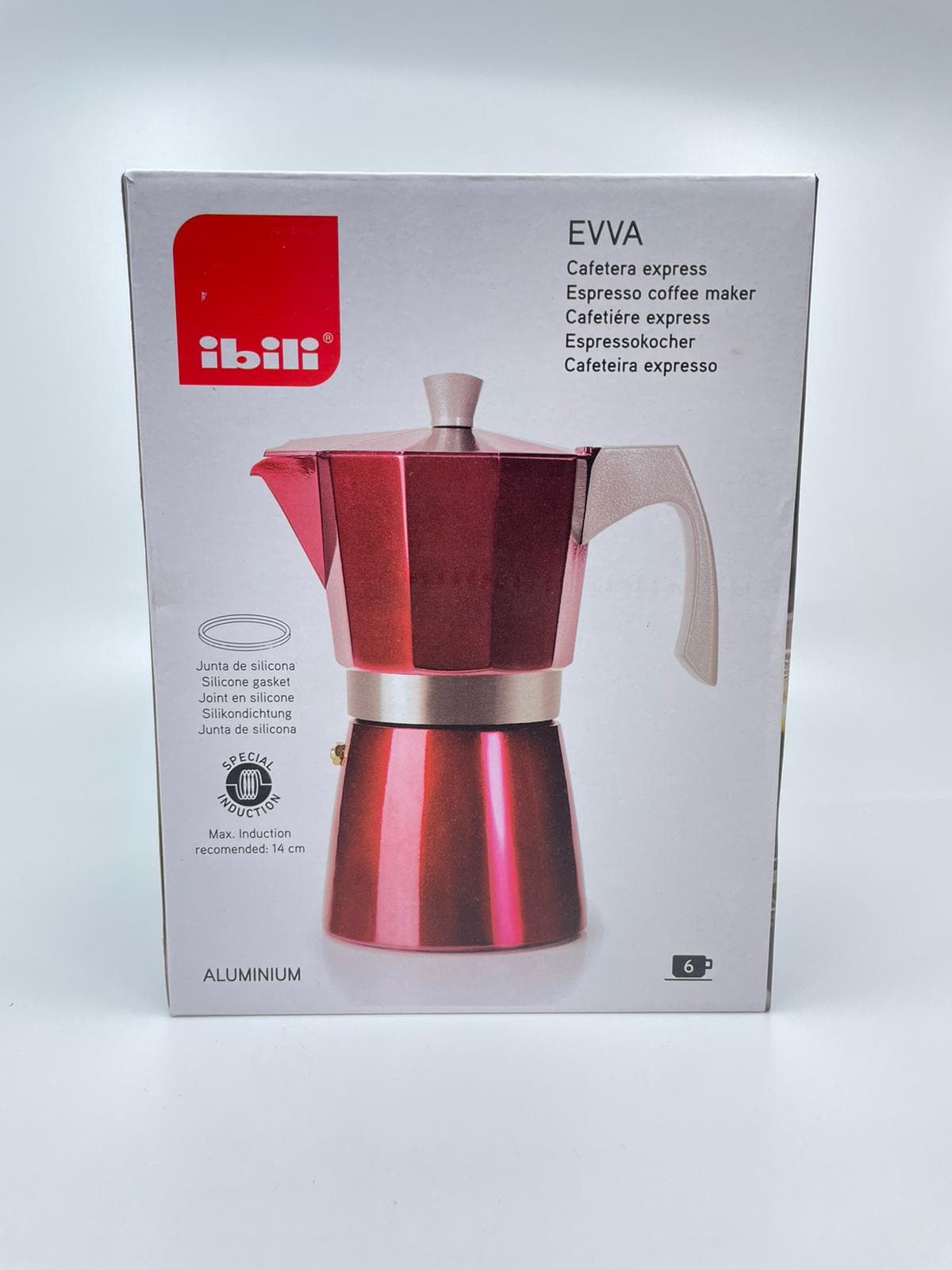 Cafetera 6tz. Roja