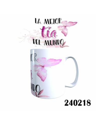 Taza frase LA mejor TIA DEL mundo
