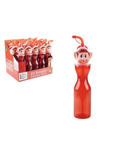 Bottle 500ML clear RED plastic bottle