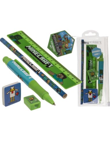 Juego DE escritura, minecraft incl. lápiz birlos,