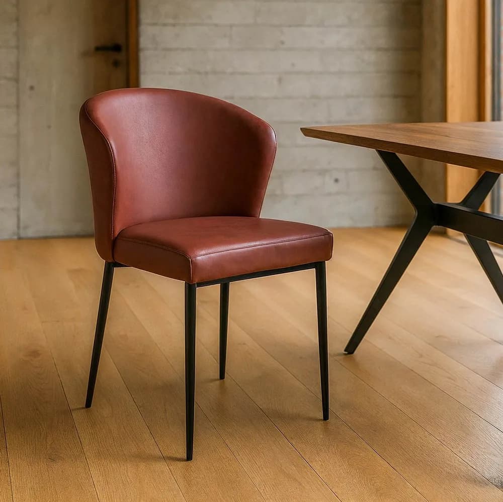 Silla Vino Simil Piel Contract 59 X 55 X 80 cm