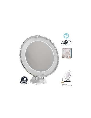 Espejo LED CON ventosa 20 cm X5