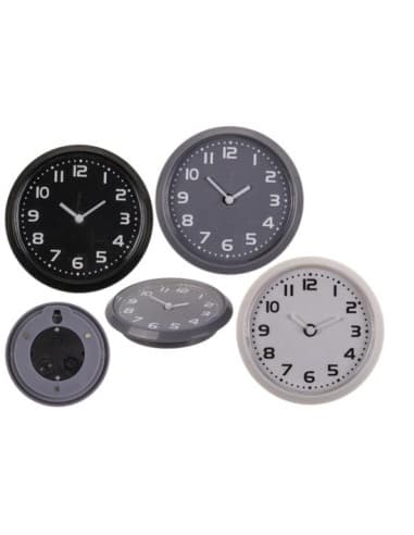 Reloj CON imán 8 CM plástico colores surtidos