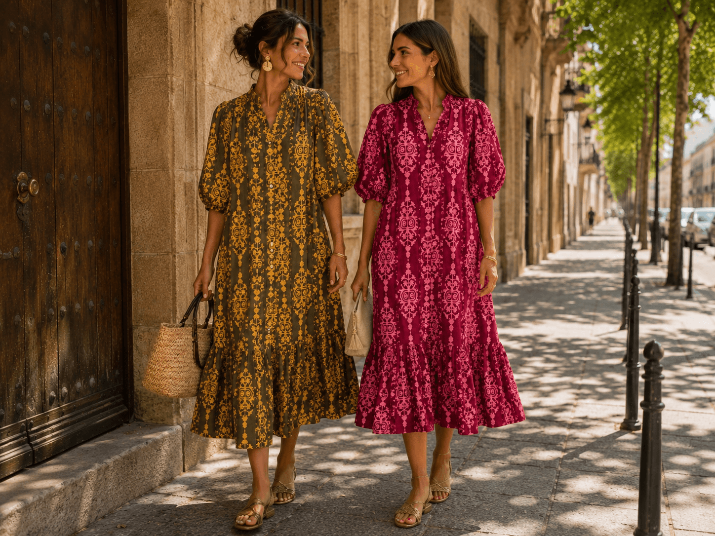 Vestido Camisero Estampado