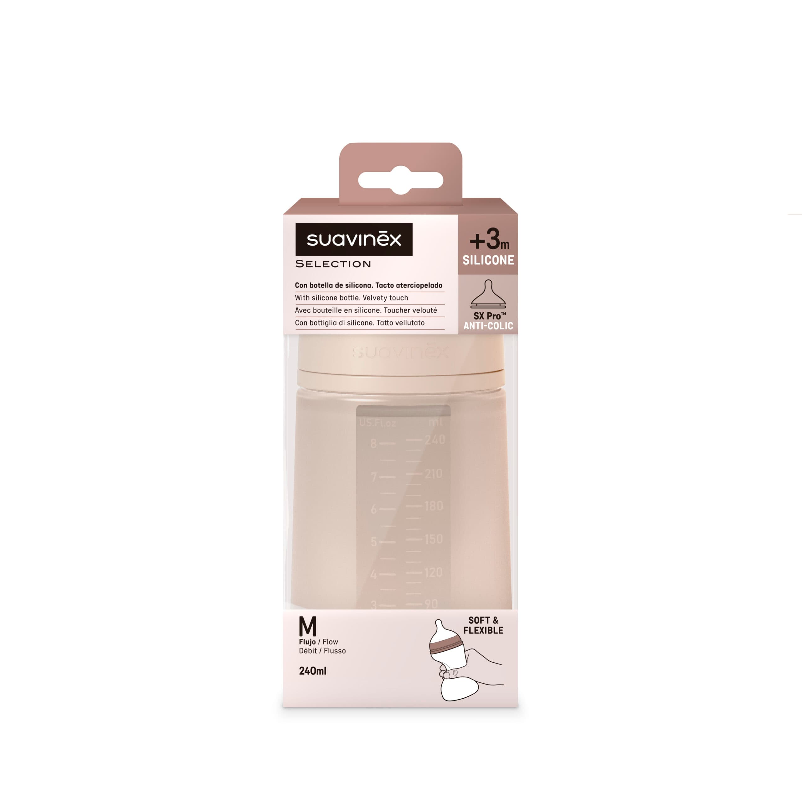 Biberon Silicona 240ml Suavinex