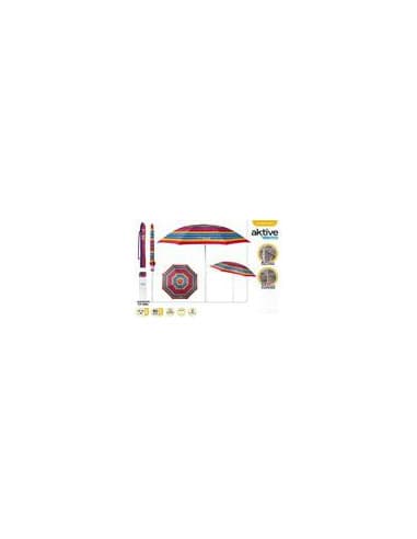 Sombrilla D180 tubo 22/25 poliester UV50 fib/vid M