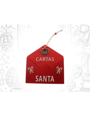 Colgante madera sobre cartas castellano