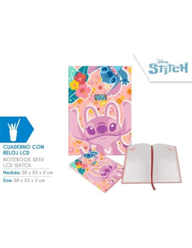 Cuaderno CON reloj LCD CDU stitch (6X4)