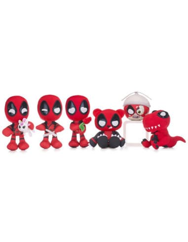 (MIS 3+) deadpool NEW version peluche 30CM 6ASS...