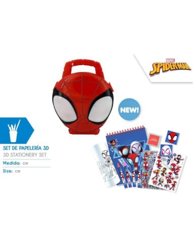Estuche 3D CON papeleria spiderman
