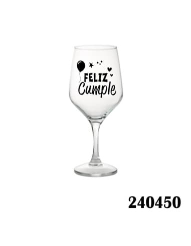 Copa frase cumpleaños feliz cumple estrella Y cora