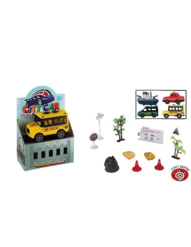 Coches metal vehiculos retro city