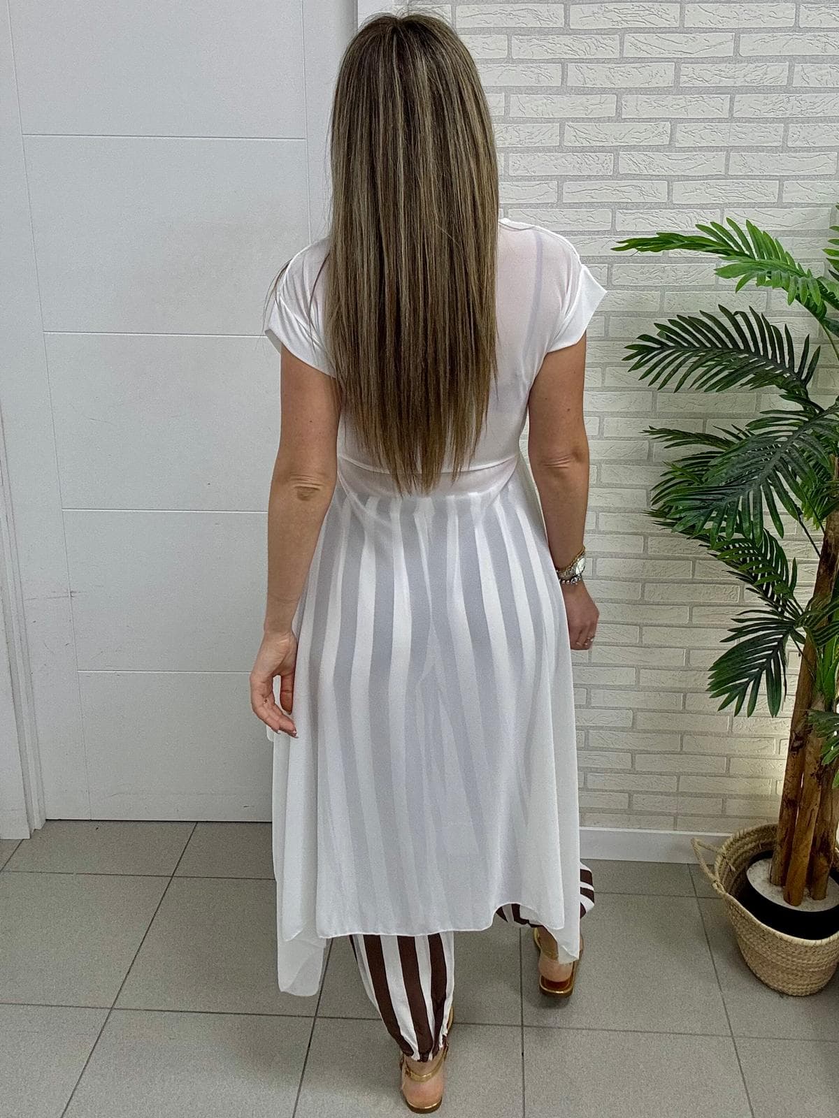 Camisa gasa larga