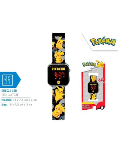 Reloj LED pokemon (6x8)