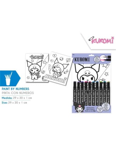 Pinta CON numeros kuromi