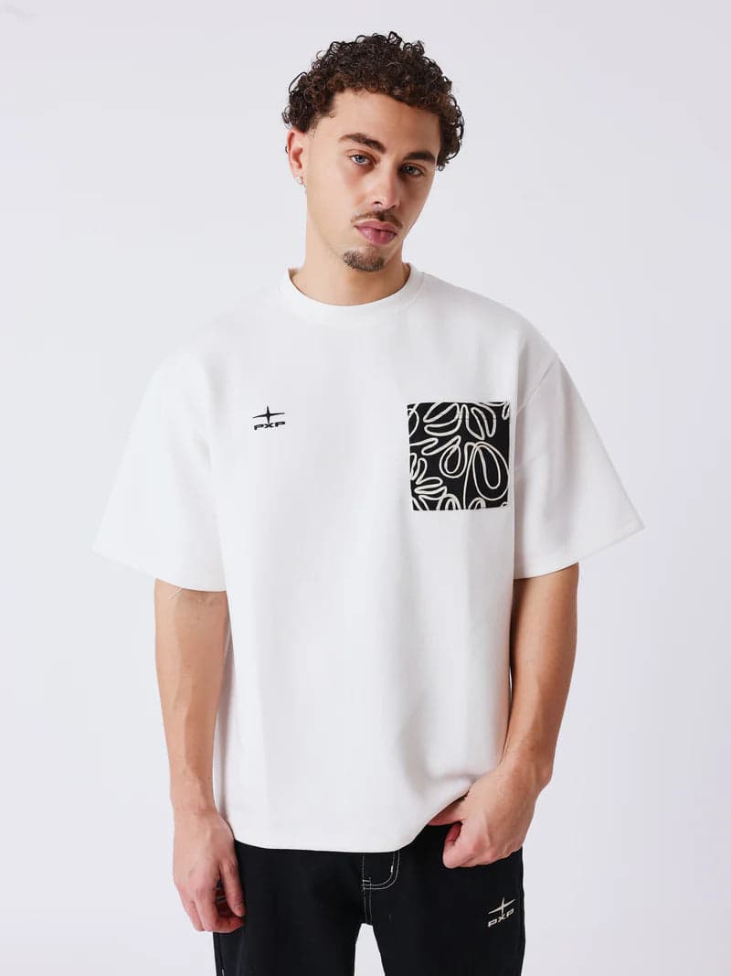 Camiseta de Manga Corta Bandana Blanca