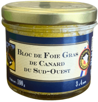 Bloc de Foie Gras de Pato del Suroeste tarro 100g Godard