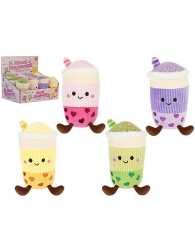 15CM plush milkshake 4 asstd