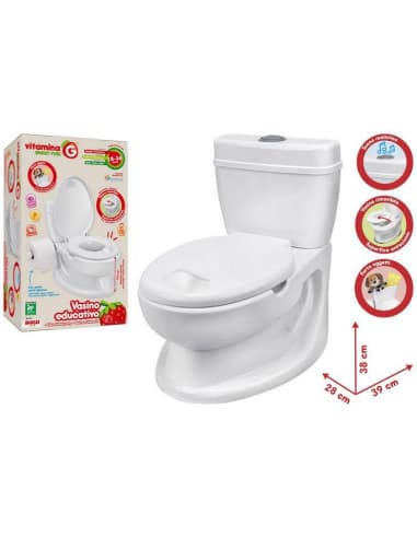 White educational potty B/O S/L