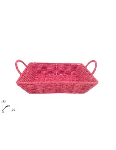 Cesta rettangolare 30X22CM rossa hy9567b-red