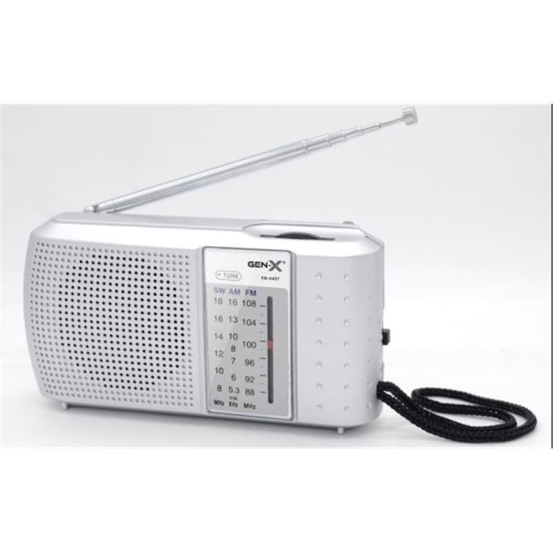 Radio Portatil Am/Fm/Sw Tres Bandas Gris Fm-4407 Gen-X