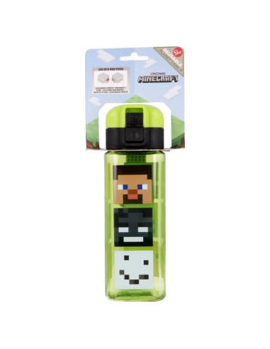 Stor botella robot CON cierre 550 ML minecraft