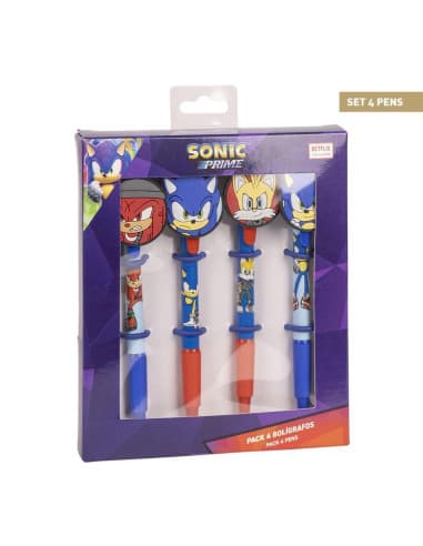 Bolígrafo pack x4 sonic prime