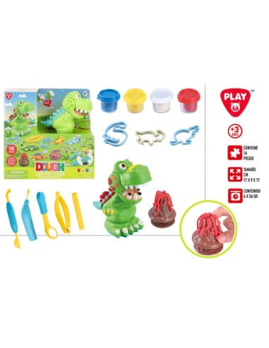 Playgo-set plastilina dinosaurio dentista C/ 4X56