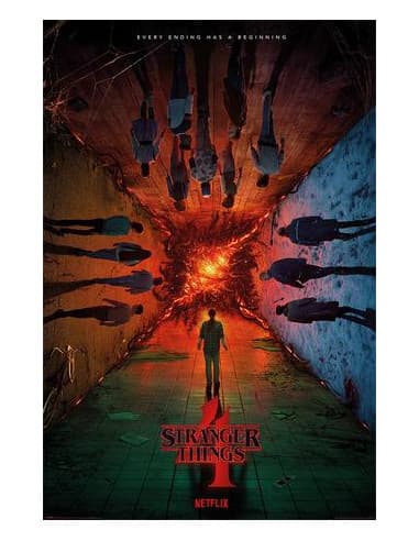 Poster stranger things T4 every ending HAS A begin