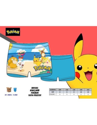 Boxer baño pokemon 1080 T4-12A