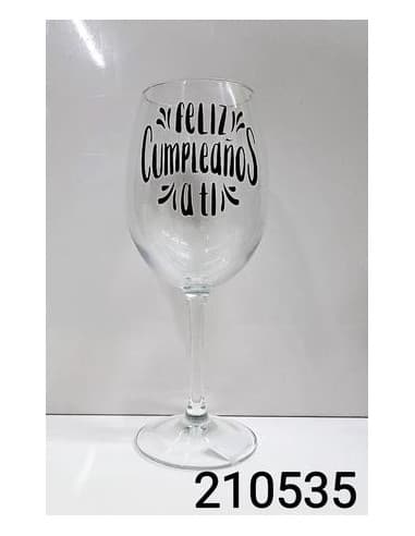 Copa frase feliz cumpleaños A TI