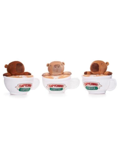 (Mis 3) CAPYCHINO (Capibara In Tazza) Peluche 18cm