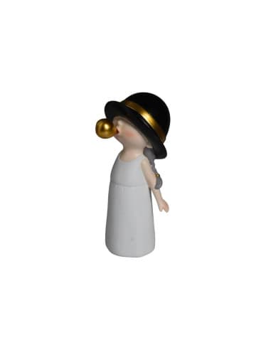Decoración niña sombrero