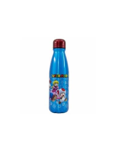 Stor botella aluminio infantil 600 ML super mario