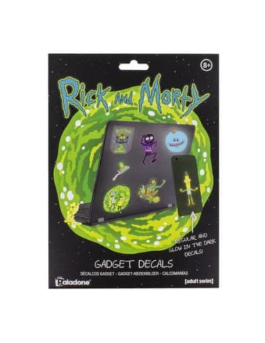 Gadget decals rick Y morty fluorescente