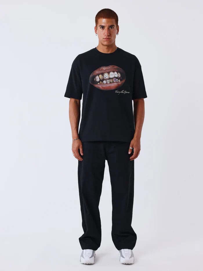 Camiseta de Manga Corta Goldrush Negra