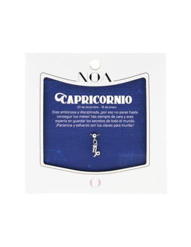 Charm DE acero plateado - capricornio
